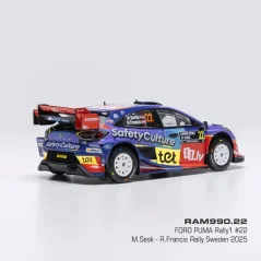 Ford Puma Rally1, WRC, Rally Schweden, 2025, #22, M.Sesks/R.Francevic, 1:43 IXO RAM990.22