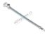 Rod of rear brake complete, CHROME - ČZ 150c