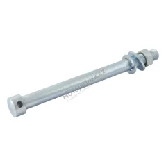 Osa kola s hlavou a maticí (PŘEDNÍ), ZINEK (klíč 17mm) - JAWA 50 05,20-23