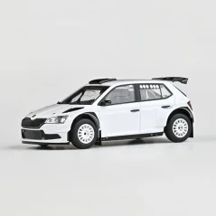 Model Škoda Fabia Rally2 Evo (2019), gravel wheels (1:43) - white