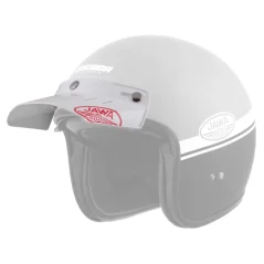 Plochý kšilt Oxygen / ESO Jawa, Cassida - bílý (cvakání na druky)