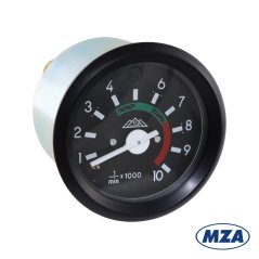 Otáčkoměr (10000ot./min.), ČERNÝ RÁMEČEK (MZA) - Simson S51, S53, S70