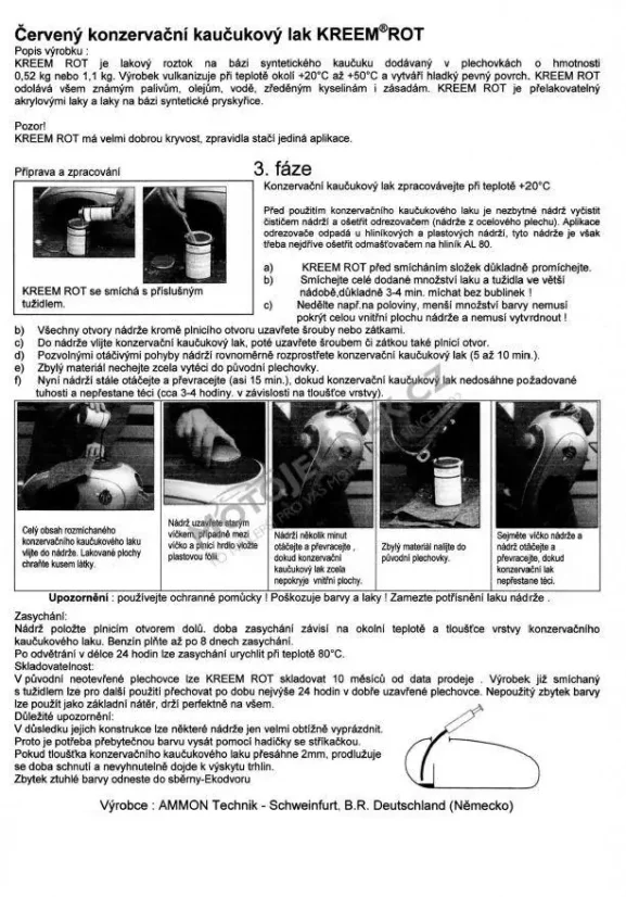 Tank repair small kit (3x12L)
