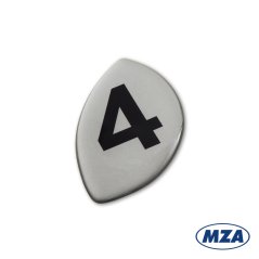 Aufkleber Kupplungsdeckel "4", 3D (MZA) - Simson