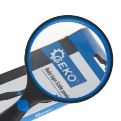 Handheld magnifying glass 100 mm, 3× magnification, rubberised handle GEKO
