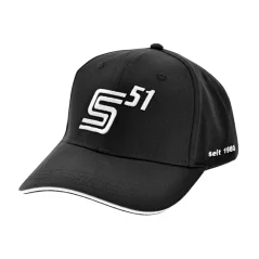 Kšiltovka (zahnutý kšilt), černá - logo S51