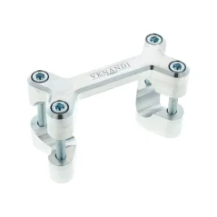 CNC handlebar clamp Venandi, NATURAL ALUMINUM (MZA) - Simson S50, S51, S70