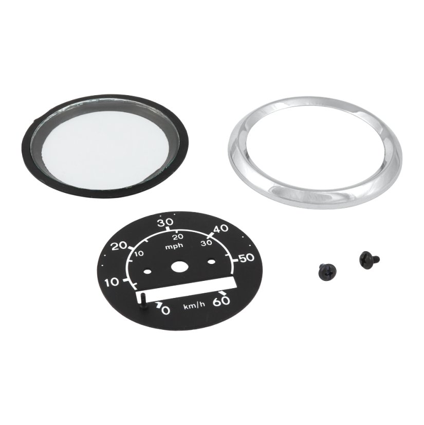 Repair kit of speedometer 60km/h, BLACK DIAL - Babetta