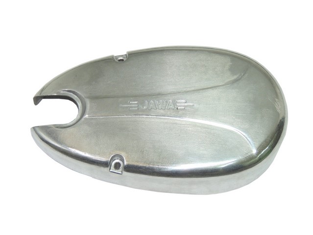 Zündungsdeckel mit JAWA-Schriftzug, POLIERT - Stadion, Jawetta