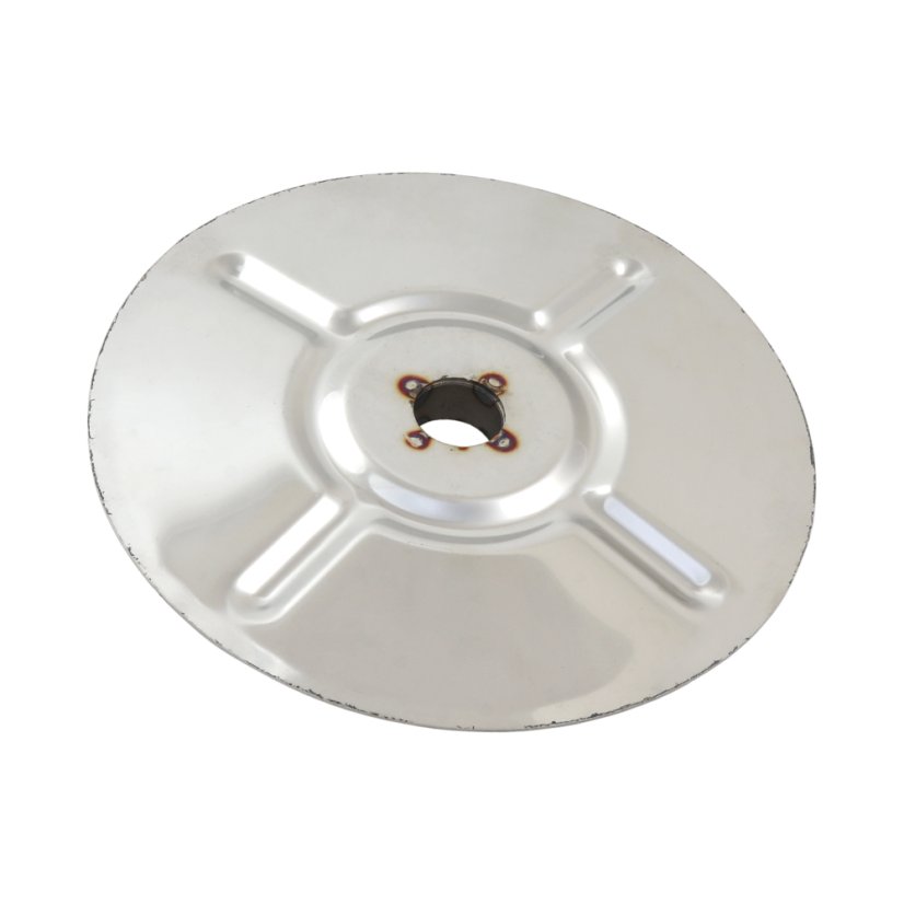 Rear rosette cover (165mm), STAINLESS - JAWA-ČZ, ČZ 450-475