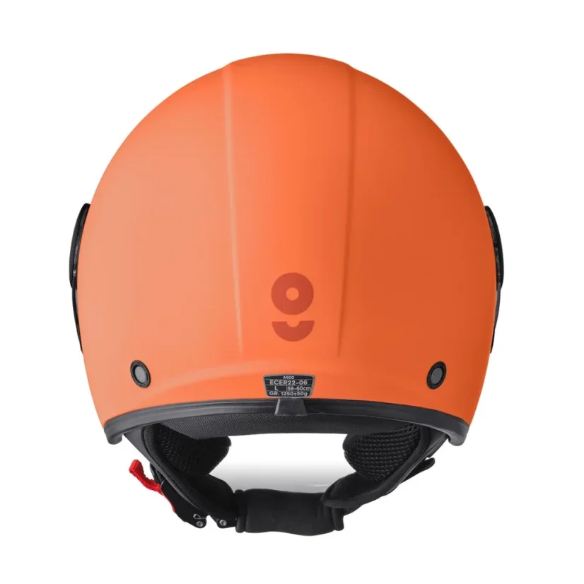 Offener Helm GMS GELATO Pesca (PFIRSICH) - Sonnenblende, ECE 22.06