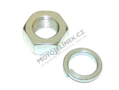 Matice osy kola M10 s podložkou, ZINEK - JAWA 50 550, Stadion