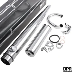 Complete AOA 2.5 Exhaust Set, Ø28 mm Header Pipe, CHROME (DPR PERFORMANCE) – Simson Enduro