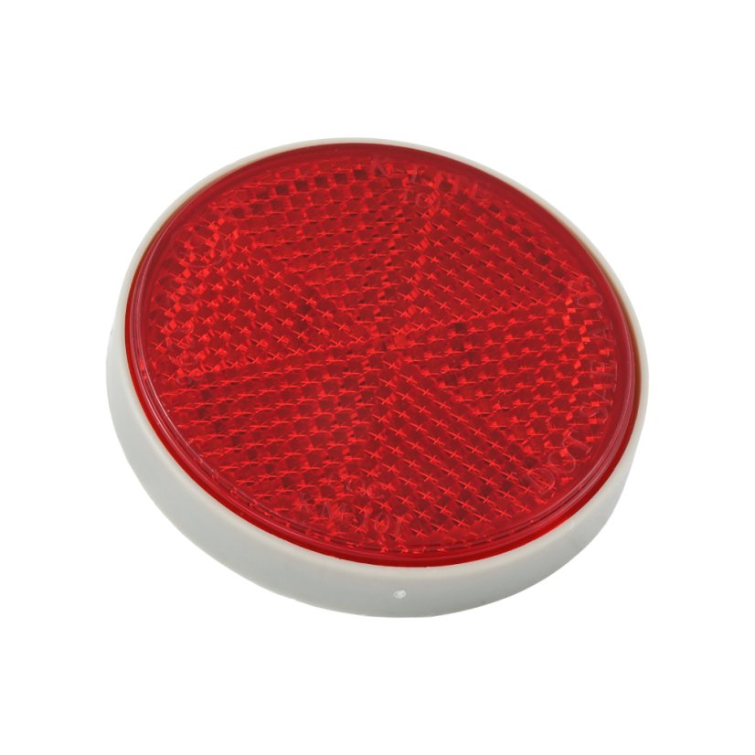 Odrazka se šroubem (59mm), ČERVENÁ - UNI