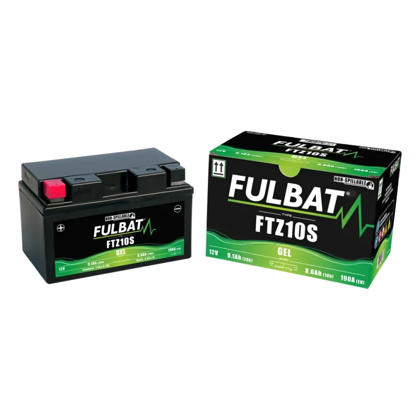 Motorradbatterie 12V 8,6Ah FTZ10S GEL (FULBAT)