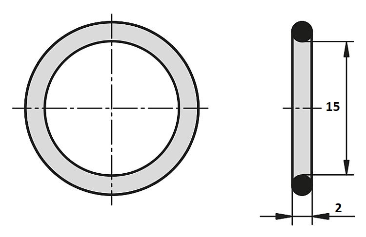 Sealing ring 19x15