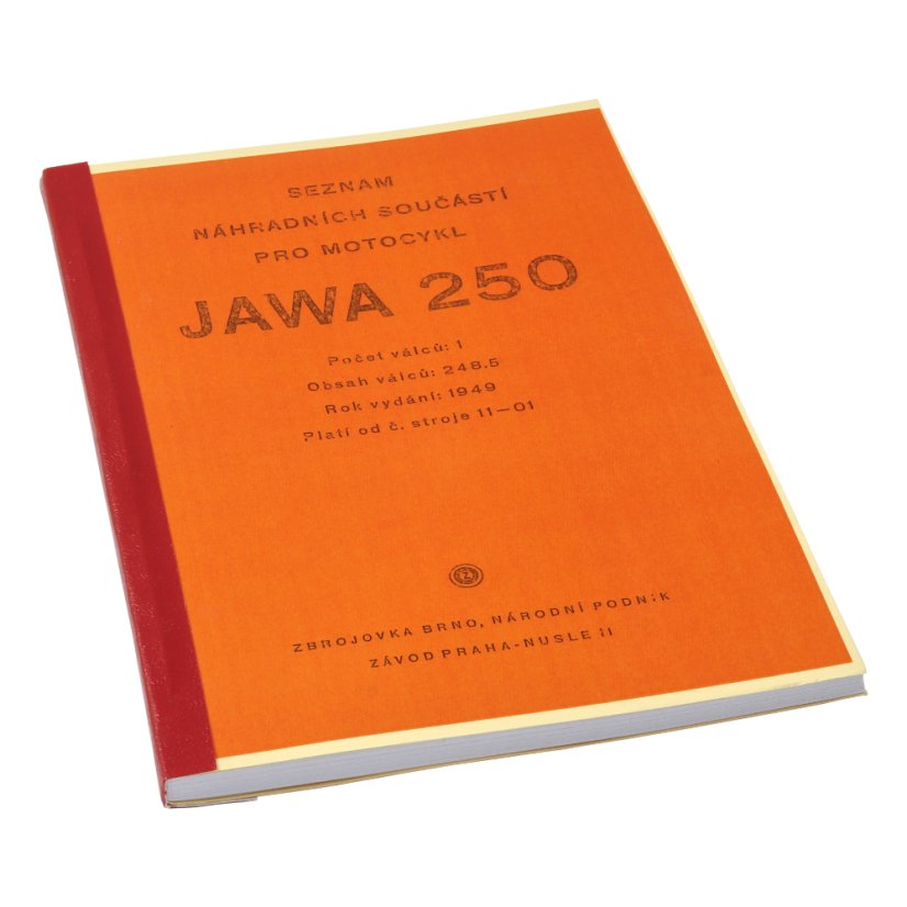 Ersatzteilkatalog - JAWA 250 Pérák (Zbrojovka)