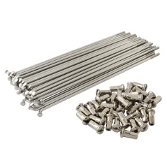 Wheel Spoke Set with Nuts M3-145, STAINLESS STEEL (Duells) - JAWA 50