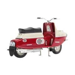 ČZ 175/501 (1958) 1:18 - Tmavo červená / Svetlo sivá