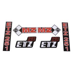 Nálepky, sada (IFA) - MZ 251 ETZ