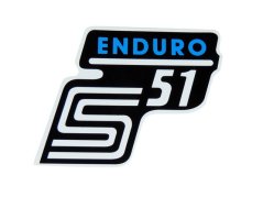 Aufkleber für das Fach ENDURO, BLAU - Simson S51