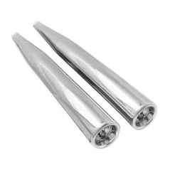 Exhausts with pressed groove, set L+R (TWN) - JAWA 350 639, 640
