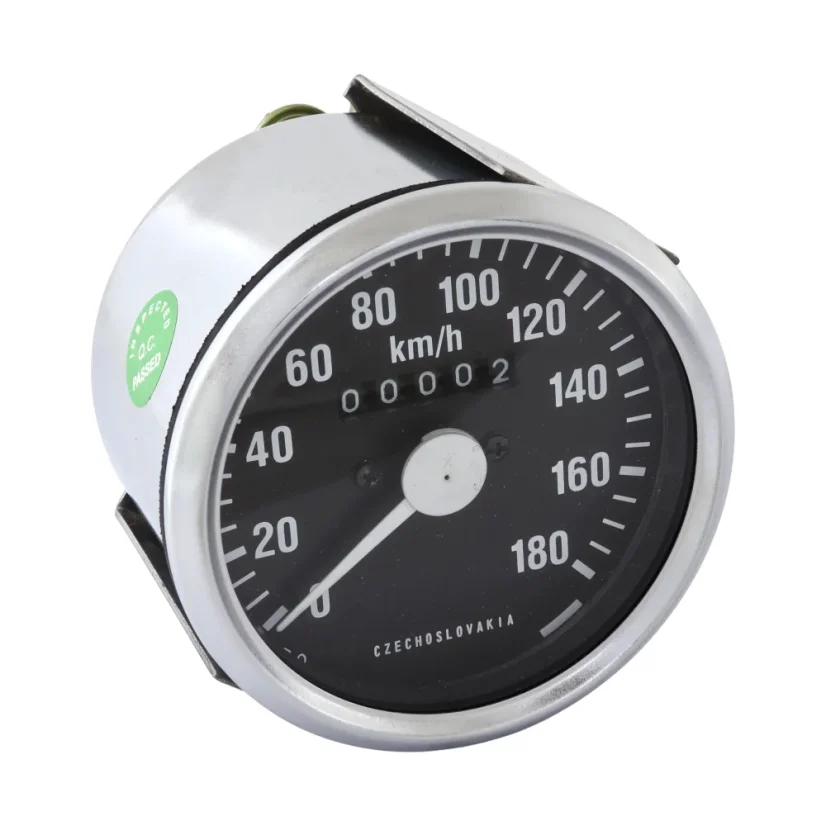 Tachometer 180 km/h, weißer Zeiger - JAWA 350 634/638/639/640, ČZ 487/488