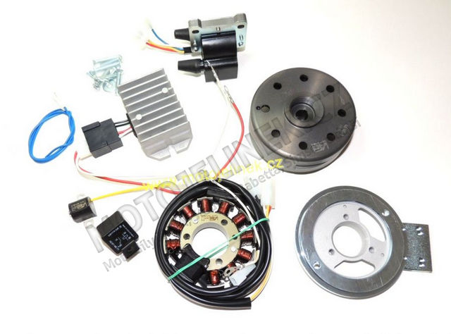 Bezkontaktní zapalování VAPE (SZ14-2) 2-válec / 6V - JAWA, ČZ