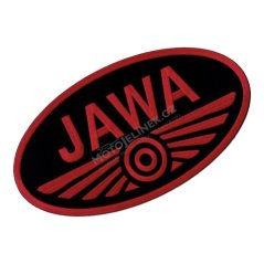 Nažehlovačka (29,8x16,5cm) ČERNO-ČERVENÁ - JAWA