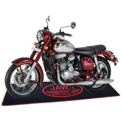 Koberec pod motocykl (200x60cm) ČERNO-ČERVENÝ - JAWA