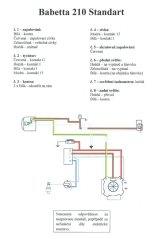 Elektroinstalace - Babetta 210 (Standart)
