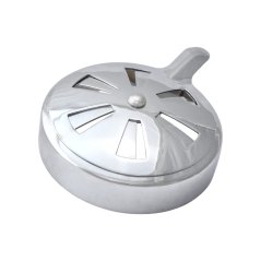 Kryt filtru karburátoru (rovná páčka) CHROM - JAWA 50, ČZ 125/150, Manet 90