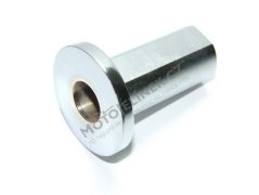 Insert of rear shock absorber left - chrome - JAWA Pérák, ČZ 125/150