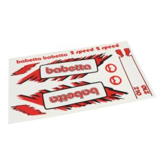 Aufklebersatz (Babetta), ROT - Babetta 210