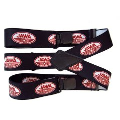 Gummiträger SCHWARZ (rotes Logo) - JAWA