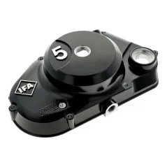 Clutch Cover without DZM Tachometer Drive with IFA Logo (5-Speed), BLACK PAINTED (MZA) - S51, S53, S70, SR50, SR80