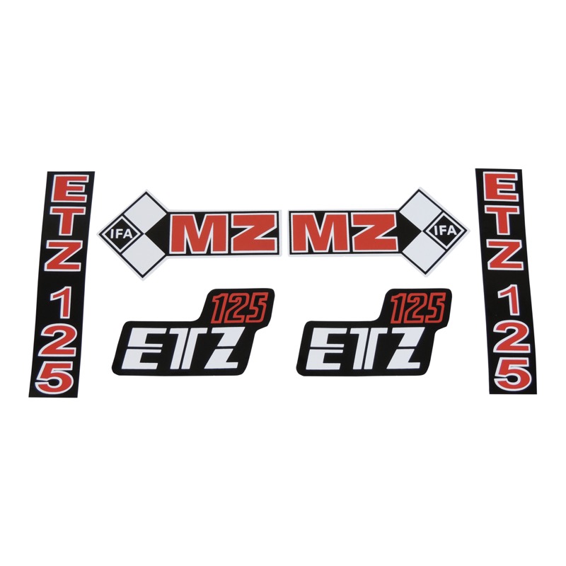 Nálepky, sada (IFA) - MZ 125 ETZ