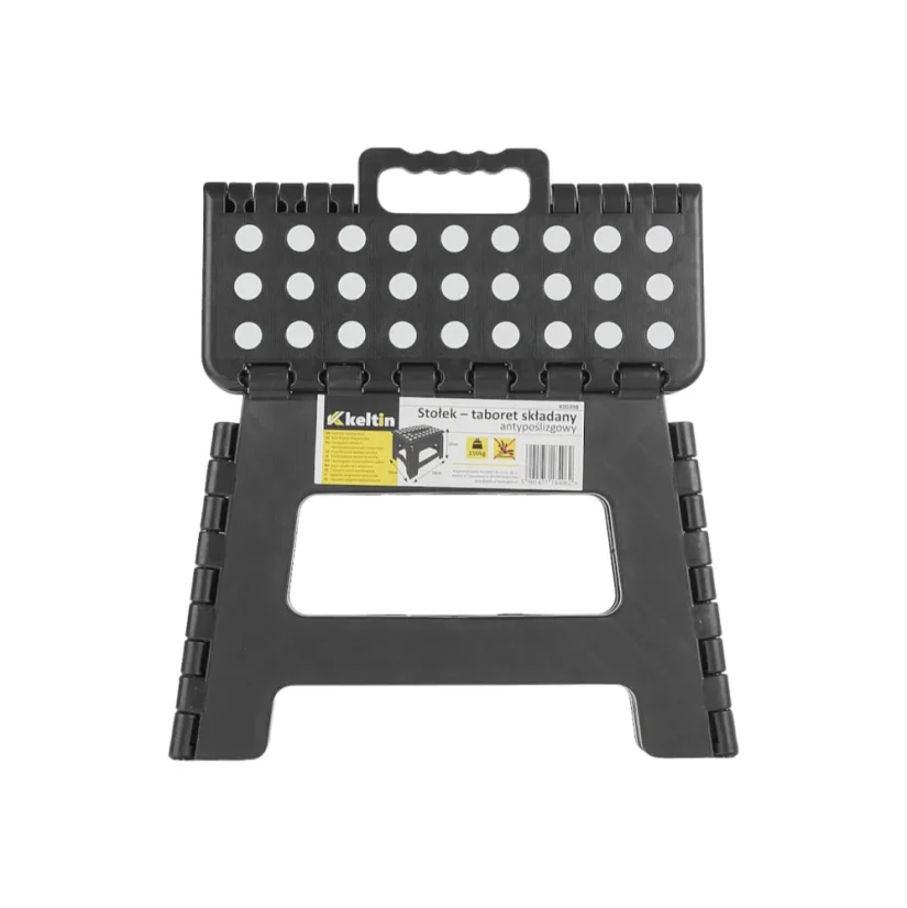 Skládací protiskluzová stolička 22cm, 150 kg KELTIN