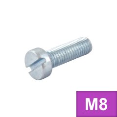 Šroub VH - drážka M8 x 50 (DIN 84) Zn