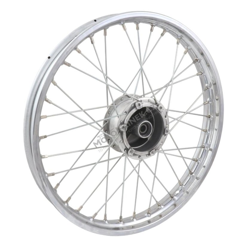 Wheel complete 16x1,4", REAR (New wheel hub CZ), ZINC - Babetta