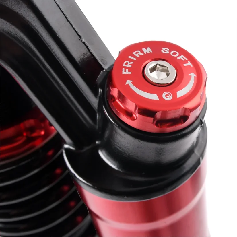 Tlumiče zadní plynové 360 mm, stavitelné, ČERNÉ / ČERVENÉ, sada 2 ks DPR PERFORMANCE – Simson