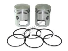 Pístní sada P+L s kroužky 58,00 (na čep 15) - JAWA 350