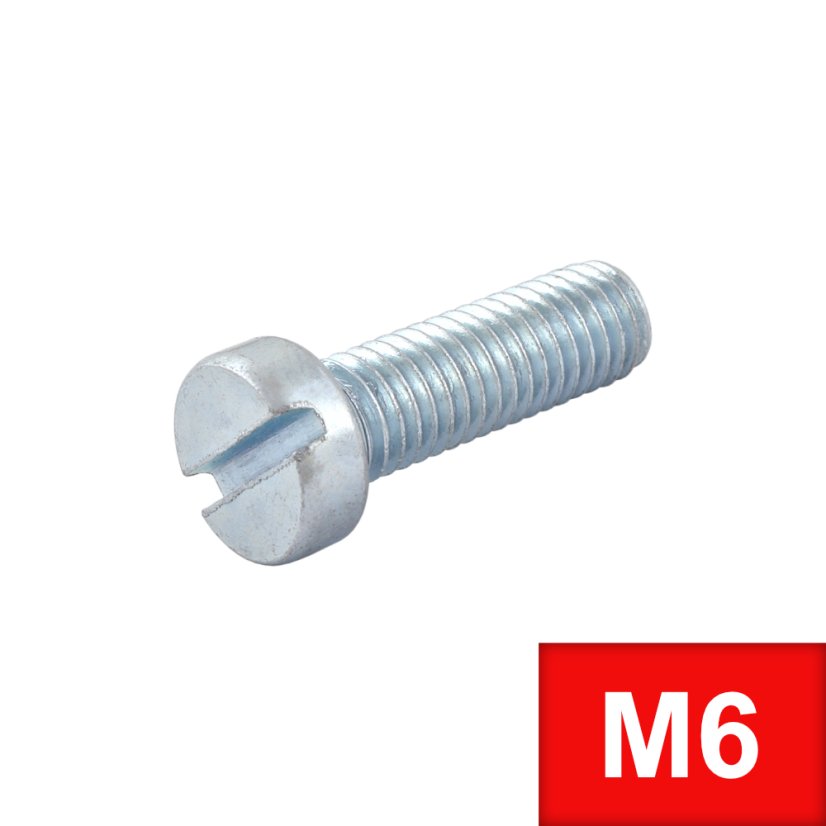 Šroub VH - drážka M6 x 8 (DIN 84) Zn