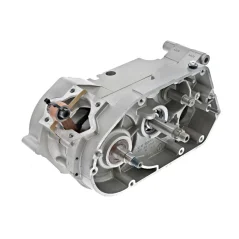 Crankcase engine M700 - 70 cc, 4-speed, for cylinder liner Ø50 mm - silver (MZA) - Simson S70, S83