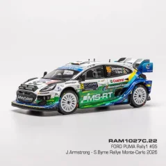 Ford Puma Rally1, Rallye Monte Carlo, 2026, #95, J.Armstrong/S.Birne, 1:43 IXO RAM1027C