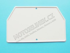 Number plate-REAR mudguard