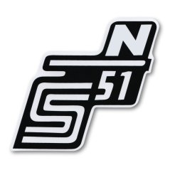 Nálepka schránky "N", BÍLÁ - Simson S51