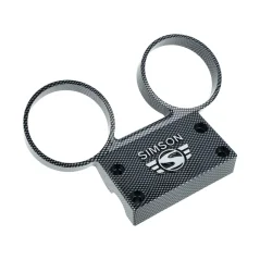 Držák přístrojů Ø 60 mm, hliník, KARBONOVÝ VZHLED (MZA) – Simson S50, S51, S53, S70, S83