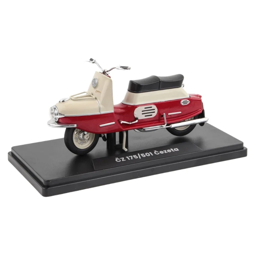 ČZ 175/501 (1958) 1:18 - Tmavě Červená/Světle Šedá