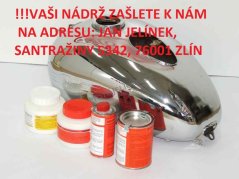 Oprava Vaší rezavé nádrže vylitím - MALÁ nádrž